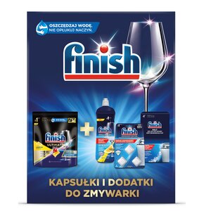 Zestaw środków czystości FINISH Ultimate 40 Premium + dodatki