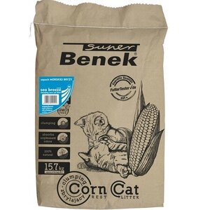 Żwirek dla kota SUPER BENEK Corn Cat Morska Bryza 25 l