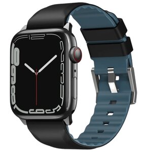 Pasek UNIQ Linus Airosoft Silicone do Apple Watch Series (38/40/41mm) Czarny