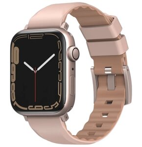 Pasek UNIQ Linus Airosoft Silicone do Apple Watch Series (38/40/41mm) Różowy