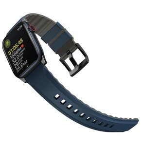 Pasek UNIQ Linus Airosoft Silicone do Apple Watch Series (42/44/45/49mm) Czarny