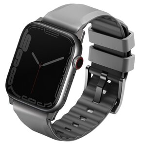 Pasek UNIQ Linus Airosoft Silicone do Apple Watch Series (42/44/45/49mm) Szary