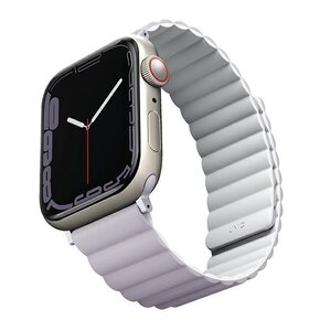 Pasek UNIQ Revix do Apple Watch Series 4/5/6/7/8/SE/SE 2022/Ultra (42/44/45/49 mm) Jasnoliliowy