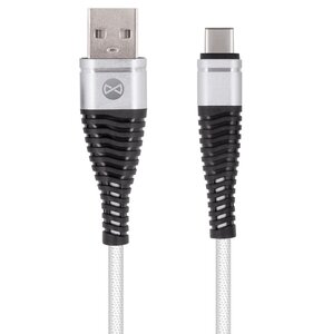 Kabel USB - USB-C FOREVER Shark 2A 1 m Biały