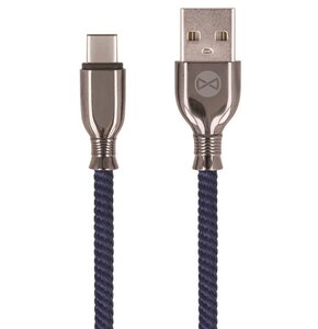 Kabel USB - USB-C FOREVER Tornado 3A 1 m Granatowy