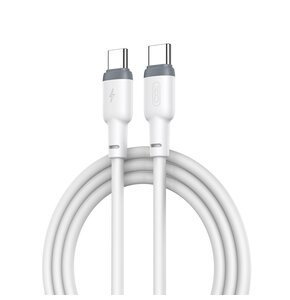 Kabel USB-C - USB-C XO NB208B 60W 1 m Biały
