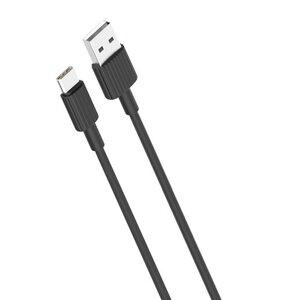 Kabel USB - USB-C XO NB156 2.4A 1 m Czarny