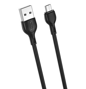Kabel USB - Micro USB XO NB200 2.1A 2 m Czarny
