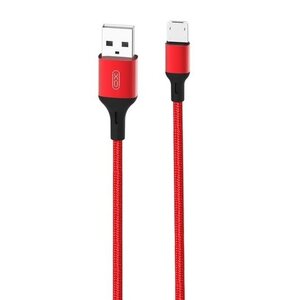 Kabel USB - Micro USB XO NB143 2.4A 2 m Czerwony