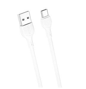 Kabel USB - USB-C XO NB200 2.1A 1 m Biały