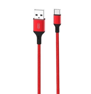 Kabel USB - USB Typ-C XO NB143 2.4A 2 m Czerwony