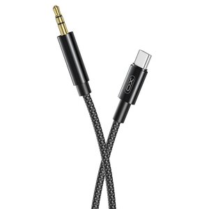 Kabel USB-C - Jack 3.5 mm XO NB-R211B 1 m Czarny