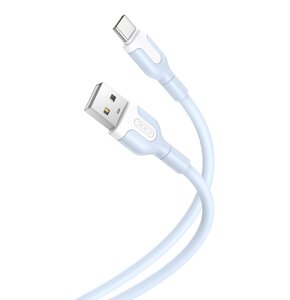 Kabel USB - USB-C XO NB212 2.1A 1 m Niebieski