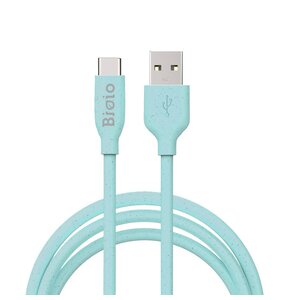 Kabel USB - USB-C BIOIO 2.4A 1 m Niebieski