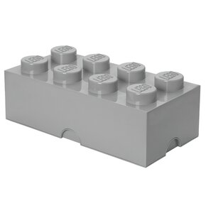 Pojemnik na LEGO klocek Brick 8 Szary 40041740