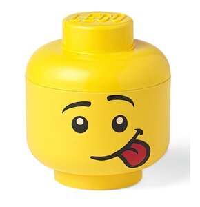 Pojemnik na LEGO mała głowa Chłopiec Głuptasek Żółty 40311726