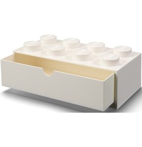 Pojemnik na LEGO z szufladką Brick 8 Biały 40211735
