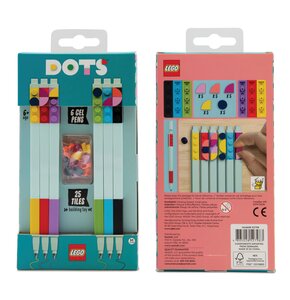 Długopisy LEGO Dots 52798 (6 szt.) z pyłkami do dekoracji