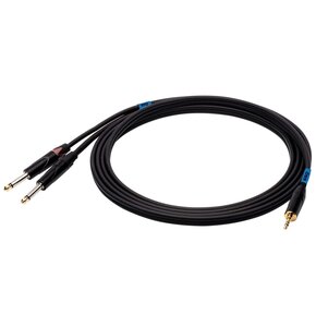 Kabel SSQ MIJM3 TRS 3.5 mm - 2 x Jack 6.3 mm 3 m