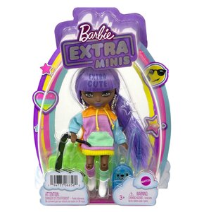 Lalka Barbie Extra Kolorowa bluza Fioletowe włosy HJK66