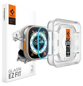 Szkło hartowane SPIGEN Glas.TR EZ Fit do Apple Watch Ultra 1/2 (49mm) Przezroczysty (2szt.)