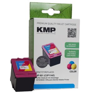 Tusz KMP do HP 651 C2P11AE Kolorowy 20 ml P0651,0030