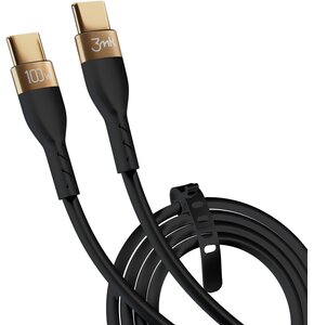 Kabel USB-C - USB-C 3MK Hyper Silicone Cable 100W 2 m Czarny