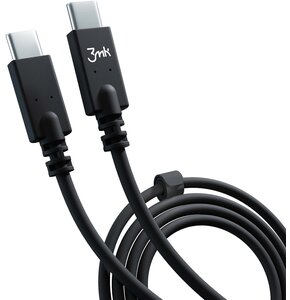 Kabel USB-C - USB-C 3MK Hyper Cable 100W 1 m Czarny