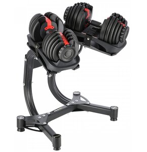 Zestaw hantli HMS SR52 (2 x 23.8 kg) + stojak STR10 Pro