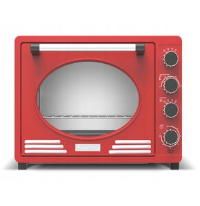 Piekarnik TURBOTRONIC Retro TT-EV35R Czerwony