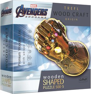 Puzzle TREFL Wood Craft Marvel Avengers Rękawica Nieskończoności 20174 (505 elementów)