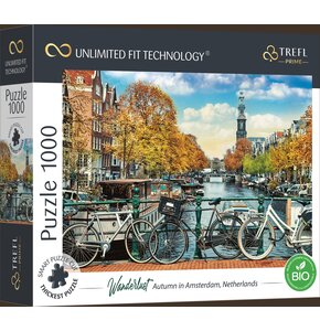 Puzzle TREFL Prime Unlimited Fit Technology Wanderlust Autumn In Amsterdam Netherlands 10702 (1000 elementów)