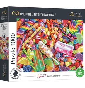 Puzzle TREFL Prime Unlimited Fit Technology Color Splash: Lollies & Candies 10701 (1000 elementów)