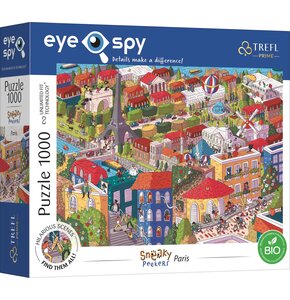 Puzzle TREFL Prime Unlimited Fit Technology Eye-Spy Sneaky Peekers: Paris, France 10712 (1000 elementów)