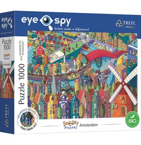 Puzzle TREFL Prime Unlimited Fit Technology Eye-Spy Sneaky Peekers: Amsterdam, The Netherlands 10710 (1000 elementów)