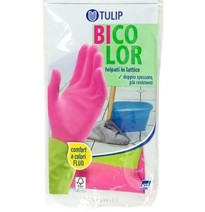 Rękawiczki lateksowe TULIP Bicolor (rozmiar S)