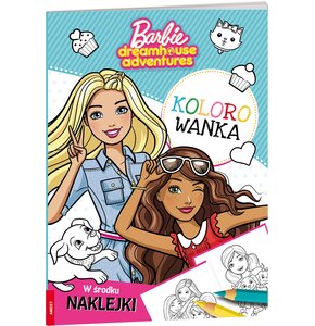 Kolorowanka Barbie Dreamhouse Adventures z naklejkami KOLX-1201