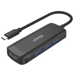 Hub UNITEK H1110B USB Typu C, Aktywny / Pasywny