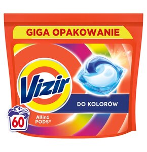 Kapsułki do prania VIZIR ALL in 1 Pods Color - 60 szt.