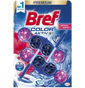 Kostka do WC BREF Color Aktiv Świeże kwiaty 2x50g