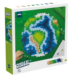 Klocki plastikowe PLUS-PLUS Puzzle by number Ziemia 014-3914