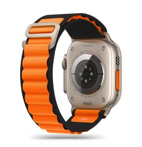 Pasek TECH-PROTECT Nylon Pro do Apple Watch 6/7/8/9/10/SE/Ultra 1/2 (44/45/46/49mm) Czarno-pomarańczowy