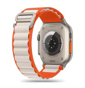 Pasek TECH-PROTECT Nylon Pro do Apple Watch 4/5/6/7/8/9/SE/Ultra (42/44/45/49mm) Beżowo-pomarańczowy