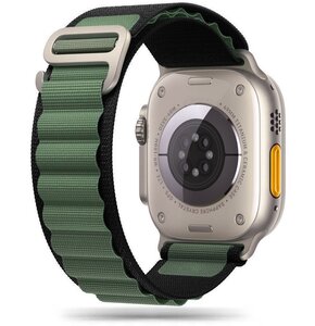 Pasek TECH-PROTECT Nylon Pro do Apple Watch 4/5/6/7/8/9/SE/Ultra (42/44/45/49mm) Czarno-zielony
