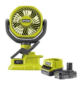Wentylator RYOBI RCF18-0 + Akumulator RYOBI ONE+ RC18120-120 2Ah 18V + ładowarka