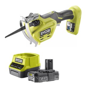 Pilarka do gałęzii RYOBI RY18PSA-0 + Akumulator RYOBI ONE+ RC18120-120 2Ah 18V + ładowarka