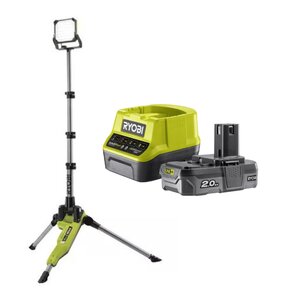Lampa warsztatowa RYOBI R18TL-0 + Akumulator RYOBI ONE+ RC18120-120 2Ah 18V + ładowarka