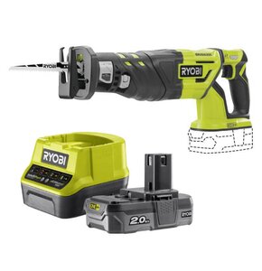 Piła szablasta RYOBI R18RS7-0 + Akumulator RYOBI ONE+ RC18120-120 2Ah 18V + ładowarka