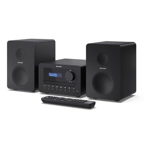 Wieża SHARP XL-B520D BK Czarna, Odtw.CD/-R/-RW/MP3, BT, Tuner FM/DAB+, wejście AUX, Wbudowany Equalizer