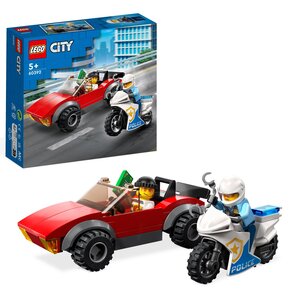 LEGO 60392 City Motocykl policyjny – pościg za samochodem